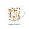 Heat-Resistant with Handle Glass Mug Breakfast Milk Cup Cute Office Home Coffee Mugs Lemon Mushroom Pumpkin Pattern Drinkware