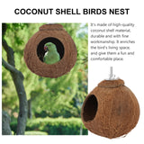 Coconut Shell Bird Nest Coco Birds House Parrots Hide Hut Habitats Decor Parrot Cage Accessories Lovebirds Cockatiel