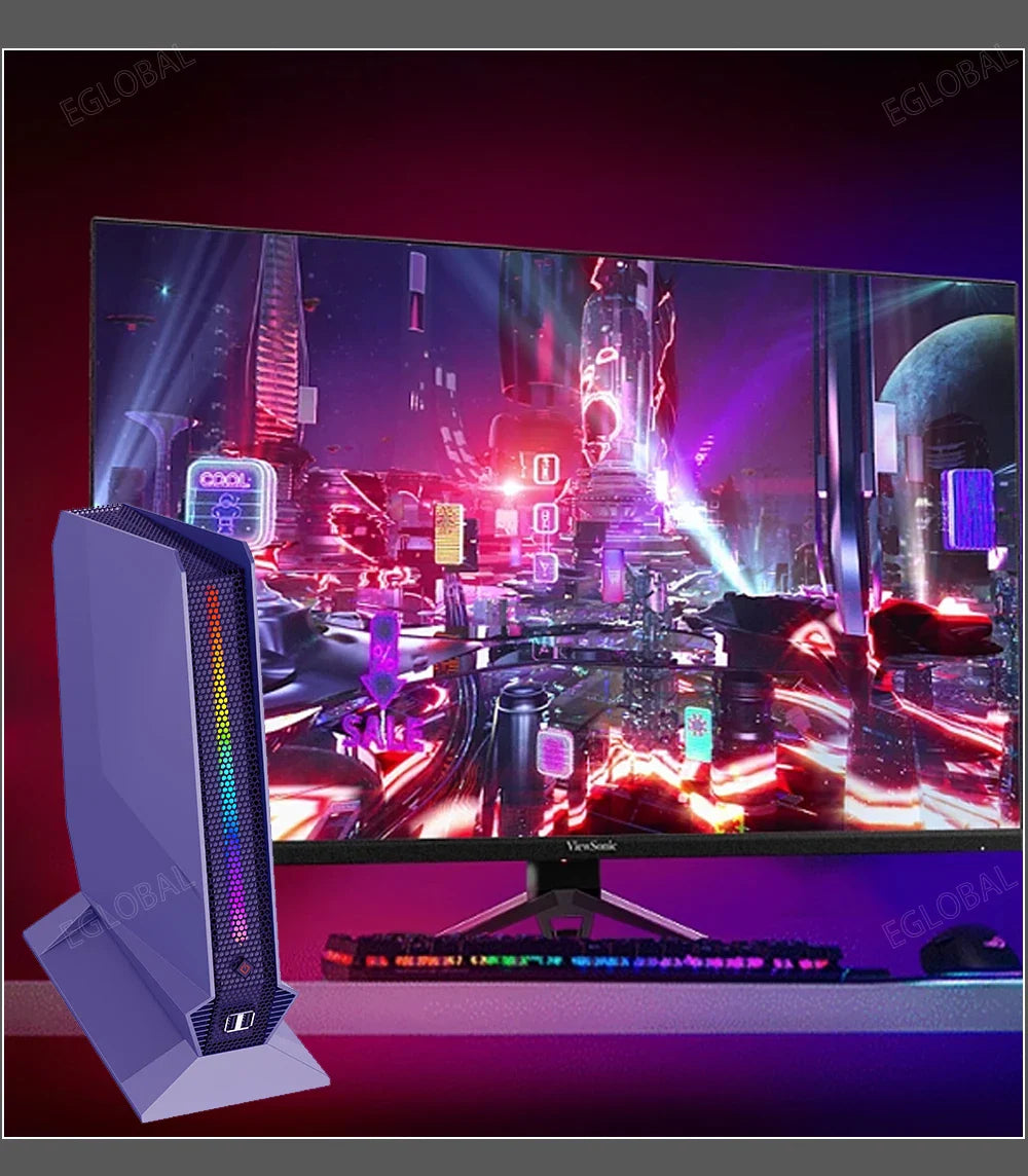 Eglobal 13th Gen Gaming Mini PC i9 13900H i7 12700H Nvidia RTX 3050 8G Mini Gamer Computer Barebone System Desktop PCIE4.0 WiFi6