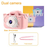 Children's Camera 2 Inch Dual Camera 1080P HD Screen Kids Digital Camera Outdoor Photography Video Mini Educational Toys