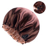 New Adjustable Double Layer Satin Bonnet Nightcap Round Haircare Shower Caps Women Elastic Band Cap Hair Styling Accessories