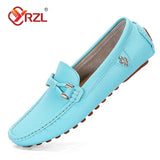 YRZL Loafers for Men 2024 New Handmade Moccasins Men Flats Casual Leather Shoes Luxury Comfy Mens Loafers Size 48 Shoes for Men