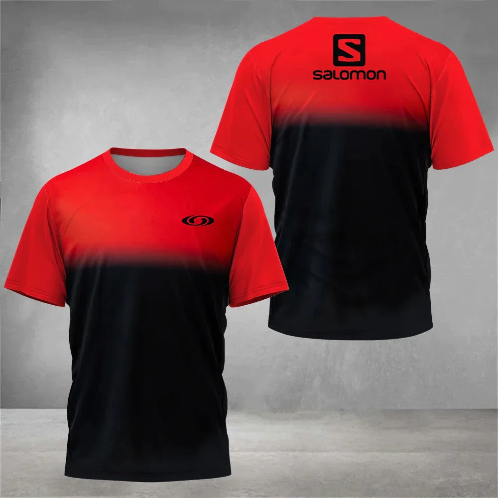 Breathable Men's Tennis T-shirt Fashion Casual Badminton Sportswear Summer Quick Dry Short Sleeve Large Size Male Top Clothing