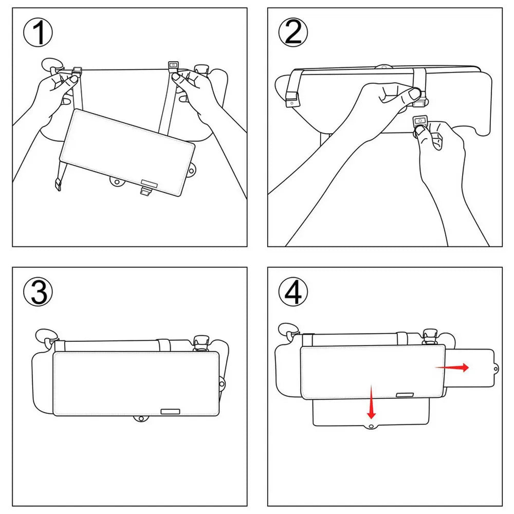 Car Sun Visor Extender Sunshade Extension Board Shield Blocker Front Side Window Shade Anti Glare For Cars Interior Accessories