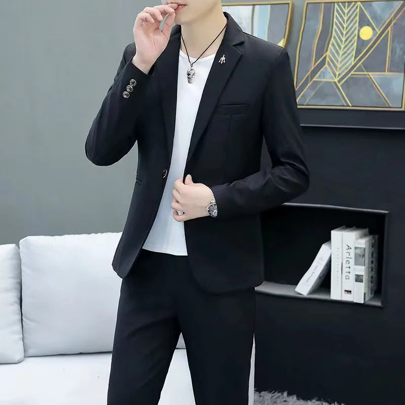 2023 New Linen Suits for Men 3 Pieces Casual Slim Fit Suit Blazer Vest Pants Set Formal Prom Wedding Tuxedos for Groomsmen HPZ