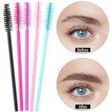 Disposable Mini Mascara Wands Applicator White Handle Eyelash Brush Set 1000pcs Eye Lashes Extension Tools