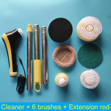 Electric Cleaning Turbo Scrub Brush Wireless Window Wall Cleaner Adjustable Cleaning Brush Bathroom Kitchen Cleaning Tool