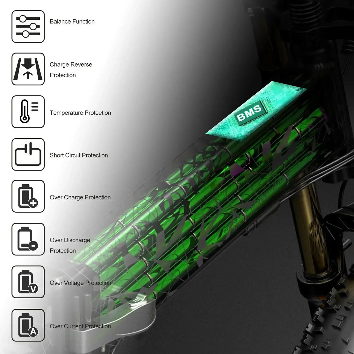 36V 20Ah LO26 E Bike Battery 36V 10Ah 12Ah 14Ah  for Samebike LO26 20LVXD30 DCH 003 Ebike 18650 Battery Pack Electric Bicycle