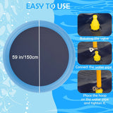 Kids Dog Anti-Slip Splash Pad Thick Sprinkler Pool Summer Outdoor Water Toys Fun Backyard Fountain Play Mat for Children Gift