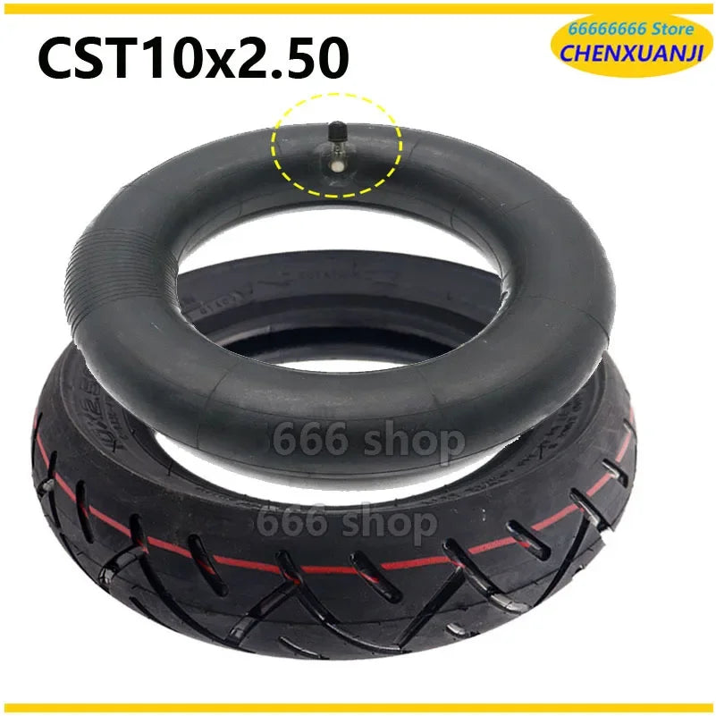 10 Inch 10x2.50 Tire CST Pneumatic Inner Tube Outer Tyre for Kugoo M4 Pro Speedway Zero 10X Electric Scooter Self-balance Car