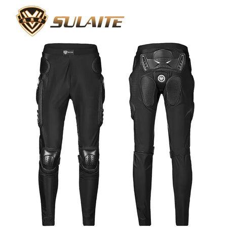 SULAITE Motorcycle Armor Trousers Motocross Pants Long Armor Knee Crotch Hip Protection Motorbike Riding Racing Equipment Shorts