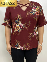 New High Quality Blouses Woman Plus Size Clothes Plus Size Graphic T-shirts  Fashion Tops Middle East Shirts Big Size Tunic 5XL