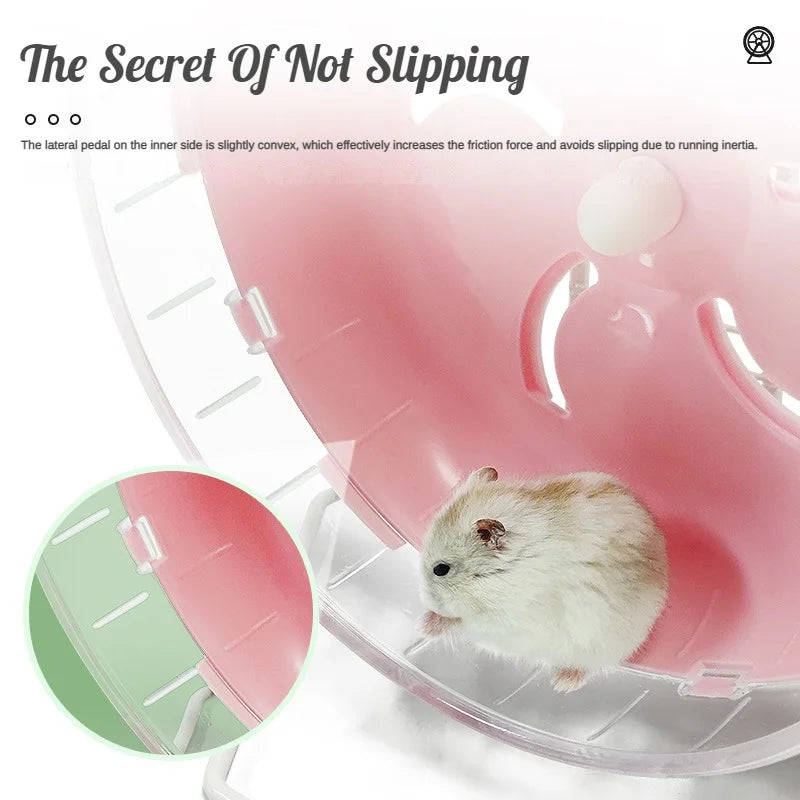 Hamster Sport Running Wheel Rat Small Rodent Mice Silent Jogging Hamster Gerbil Exercise Play Toys Hamster Accessories Rat Toys