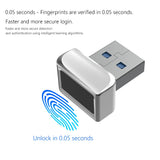 USB Fingerprint Reader Module Zinc Alloy MinI Lock Unlock Scanner Safe Multilingual Convenient Operation Portable for Laptops PC