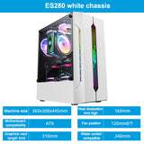 Power Train ES280 ATX Case Computer Competitive Game Chassis RGB Colorful Light Bar Support 240 Water Cooled 8-Fan Position Case