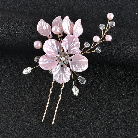 White Flower Hairpins Elegant Women Floral Style Hair Clip Chinese Style Hairclip Bride Wedding Headdress Hanfu Hair Accessories