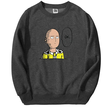 One Punch Man Graphic Hoodie Anime Saitama Men/women Harajuku Sweatshirts Fashion Round Neck Hip Hop Pullover New Sportswear