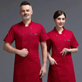 Breathable Mesh Chef Uniform Hotel Restaurant Canteen Kitchen Long-sleeved for Men and Women Ideal