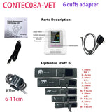 CONTEC08a Vet Animal Blood Pressure Detector Can Be Equipped With Blood Oxygen Function Probe And Cuff Of Various Sizes