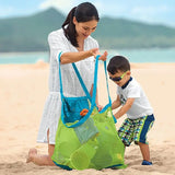 Children Sand Away Protable Mesh Bag Kids Bath Toys Storage Bags Swimming Large Beach Bag for Towels Women Cosmetic Makeup Bag