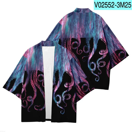 Plus Size XXS-6XL animal Print Loose Japanese Streetwear Cardigan Women Men Harajuku Haori Kimono Cosplay Top Shirts Yukata