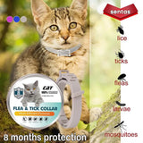 Pet Flea Collar Dog Cat Safe Useful Tick Prevention Control Necklace Waterproof Durable For Protection Against Fleas Mosquitoes