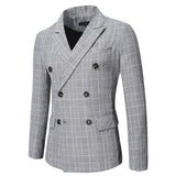 Spring Men's High Quality Casual Suit Jacket Jacket/Men's Double Breasted Decorative Slim Fit Suit High Quality Men's Wear