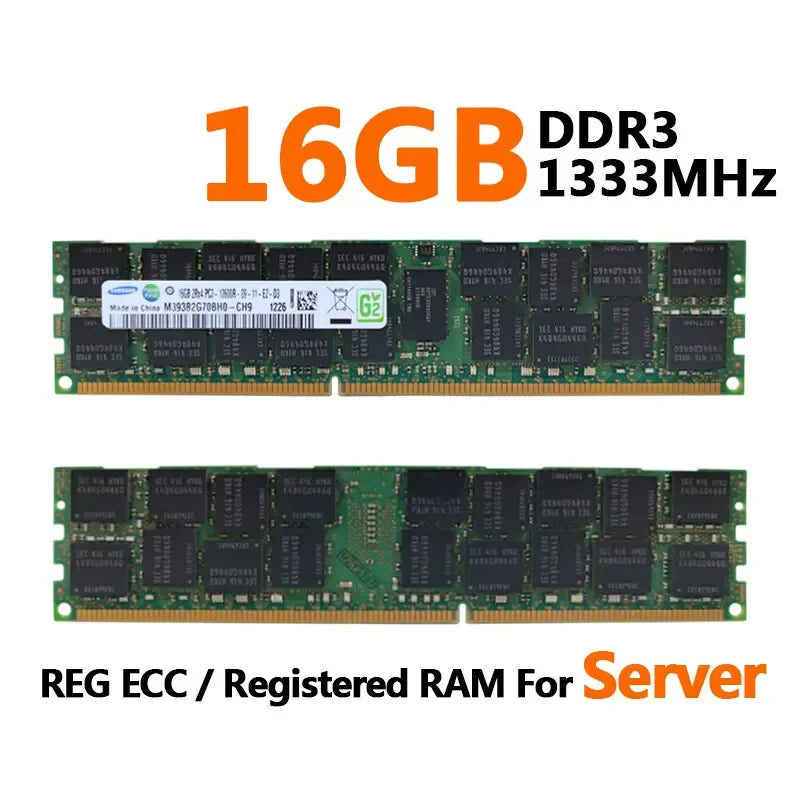 Samsung Server Memoria DDR3 DDR3L 16GB 8GB 4GB RAM 1866 1600 1333MHz Server Memory PC3-12800R REG ECC RAM Registered Memory