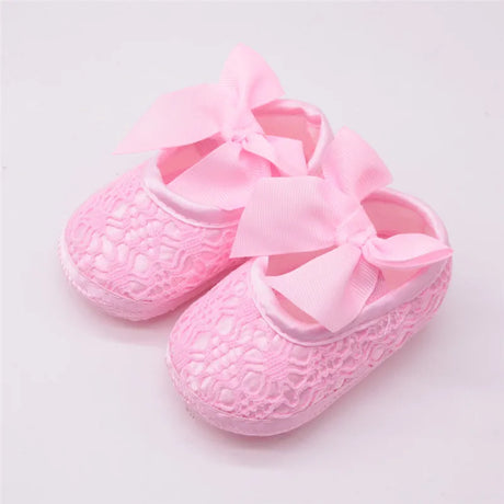 2023 Brand New Newborn Infant Baby Girl Summer Kids Shoes Soft Sole Crib Prewalker Toddler Anti-Slip Solid Floral First Walkers