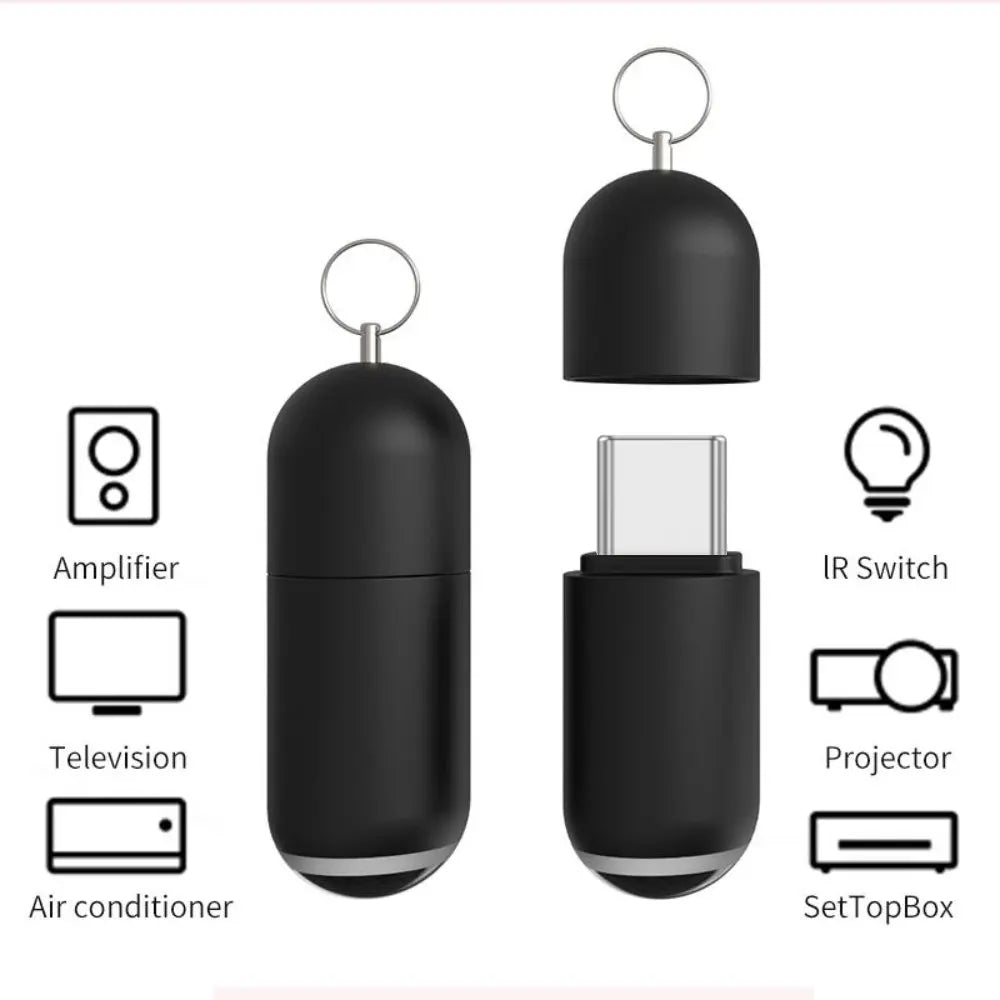 Smartphone IR Mini Adapter Type C/Micro USB Interface Smart App Control Wireless Infrared Mobile Phone Universal Remote Control