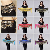 1Pc Belly Dance Waist Chain Five Layer Three Row Triangle for Indian Women’s Gold Coin Hip Scarf Fashion Dancewear Accessories