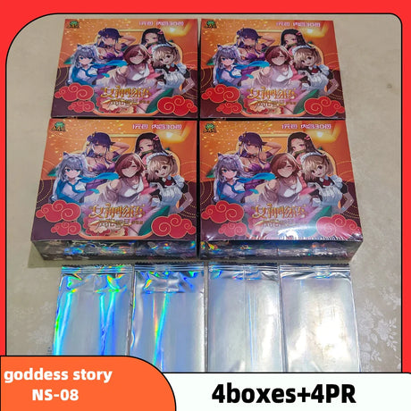 Wholesale 4 Boxes Goddess Story NS-11 Collection Card PR Anime Games Girl Party Swimsuit Bikini Feast Booster Box Doujin