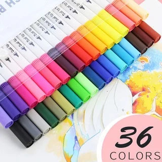 12-262PCS Colores Markers Pen Set Painting Brush Drawing Manga Highlighter School Art Supplies For Artist Korean Stationery