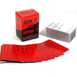 Risk It Or Drink It Fun Party Game For College Card Game Drinking Game Pregame Night Hilarious Dares Challenges  Questions Adult