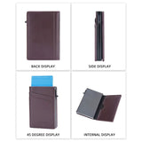 Baellerry 2023 New RFID Men Card Wallets Name Customized Mini Card Holder Slim Popup Male Wallet Luxury Brand Men's Purse