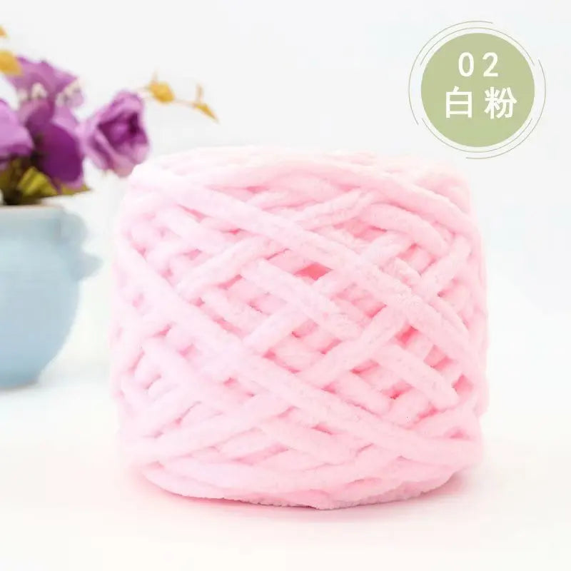 100g Chenille Knitting Yarn Crocheting Hair Soft and Comfortable Knitting Crochet Yarn for Hand Knitting Sweaters and Hats Knit