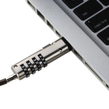 Security Cable USB Port Laptop Lock 4 Digit Password Protective Universal Combination Office Professional Notebook Anti Theft