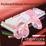 Gaming Keyboard Mouse Headphone Set Wired Backlight Game 104 Keys Keyboards 3600DPI Mice USD 3.5mm Headset Combos for PC Gamer