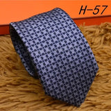 2024 new H Family 100% Silk Tie Creative Stripe Gift for Work Wedding 8cm Suit Accessories necktie  bowties  collared shirt