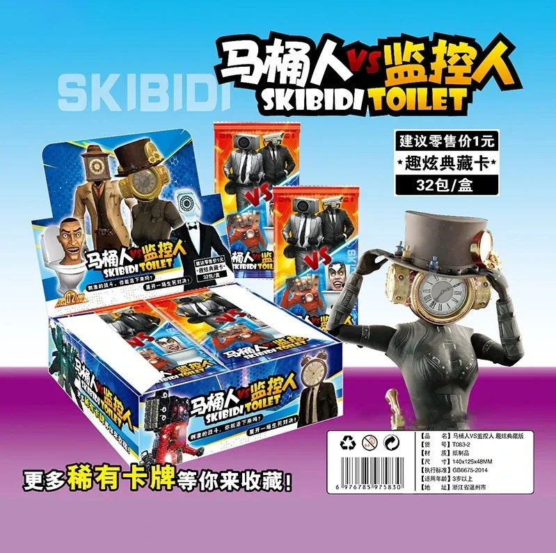 Skibidi Toilet Card Game Figure Card Toy Toilet Man Monitor Titan TV Man Audio Man Collection Card Toys Doll Cards