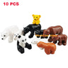 Bulk Big Particle Building Block Accessories Animal House DIY Assembled Bricks Children 3-6 Years Old Educational Toys And Gifts