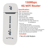 4G Wireless Router 150Mbps Network Modem4G Wifi Router With SIM Card Portable CPE Wireless Mobile Wi-fi Hotspot Networking Modem