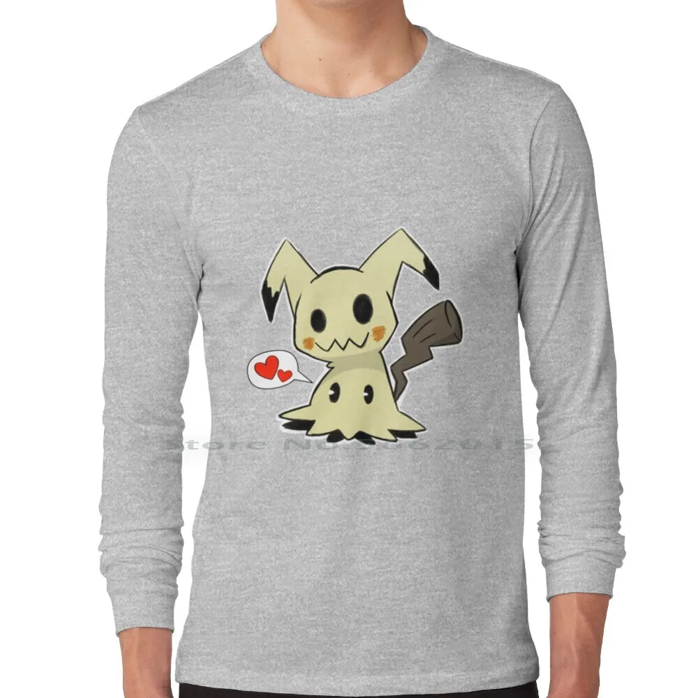 Little Mimikyu T Shirt 100% Cotton Mimikyu Cute Short Long Sleeve Tee Top