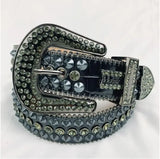 2024 Luxury Strap Men Women Rhinestones Belt Western Bling Bling Crystal Diamond Studded Belts