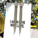 2023 New Fashion Trend Unique Design Elegant Delicate Zircon Tassel Pearl Earrings Women Jewelry Party Premium Gifts Wholesale