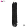 Jumbo Twist Hair 16 Inch Pre twisted Passion Twist Crochet Hair Pre-looped Crochet Braids Bohemian Water Wave Braiding Synthetic