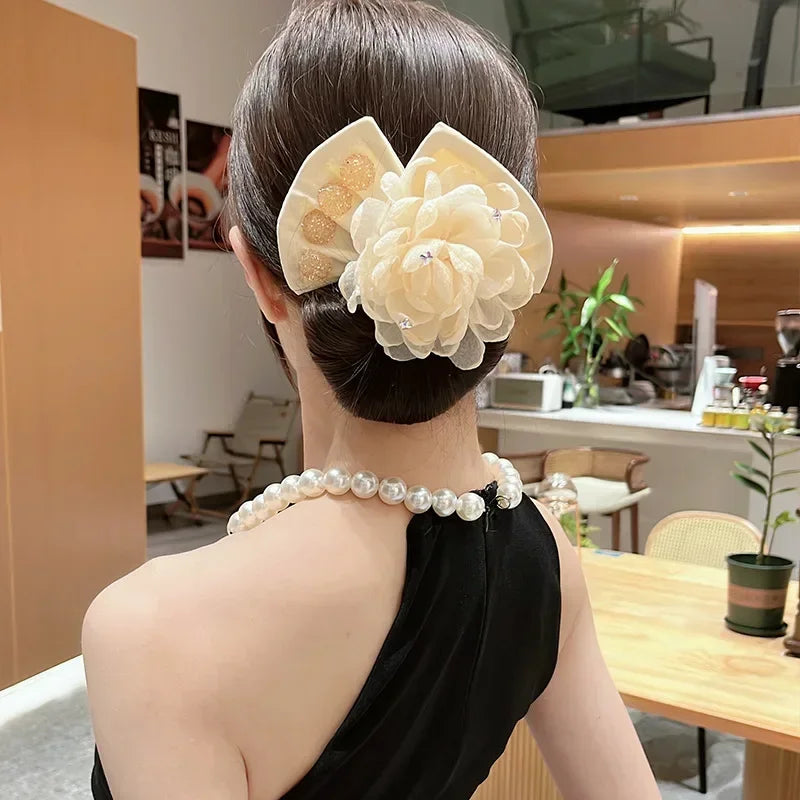 Headband Roller Hair Curler Donut Bun Maker Lazy Hairpin Tool Women's Bow Rabbit Ear Magic Hairstyle Ring Accessories Twisted