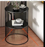 High Quality Nordic Small Marble Coffee Table Side Corner Living Room Round Tea Tables Simple Modern Bedside Furniture