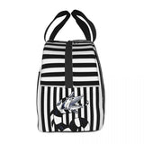 Beetlejuice Sandworm Insulated Lunch Bag for Women Portable Tim Burton Horror Movie Cooler Thermal Lunch Box Work Picnic Bags