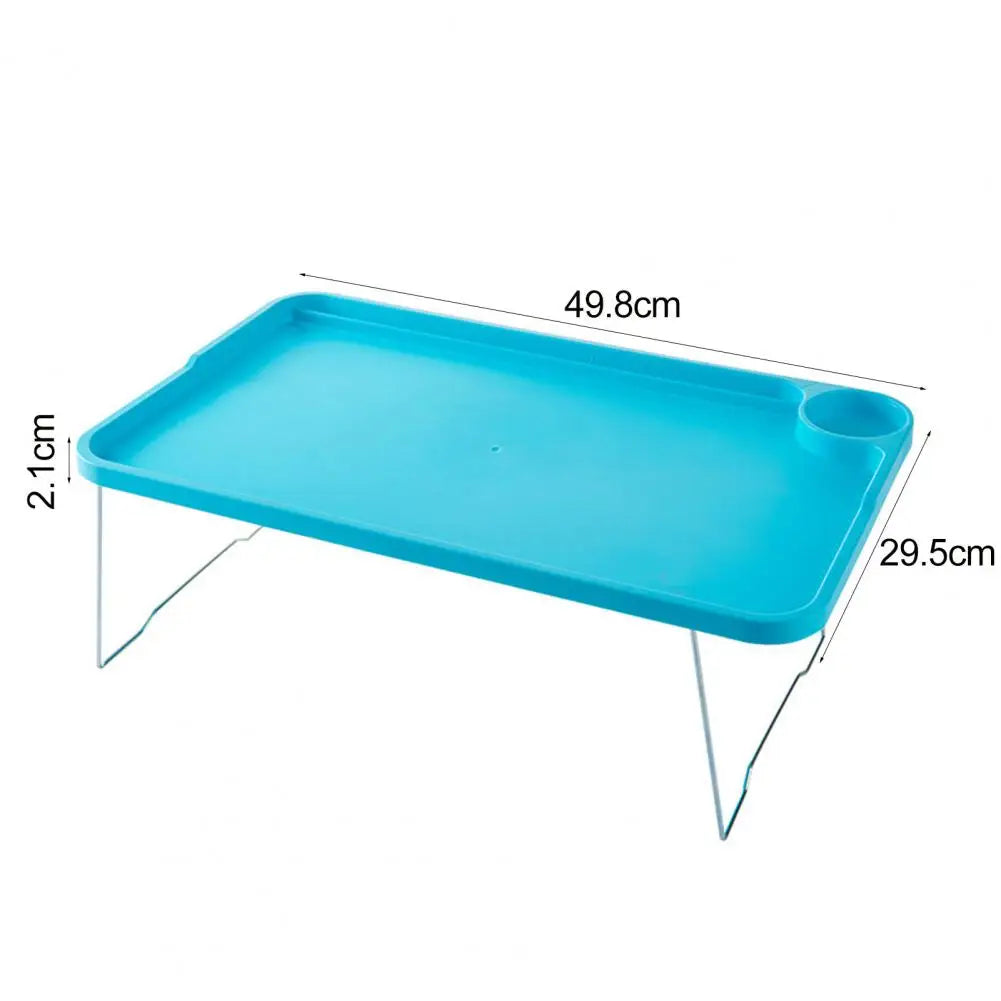 Laptop Bed Table Portable Folding Laptop Table with Cup Holder for Student Dormitory Stable Bed Tray Desk with for Sofa for Lazy